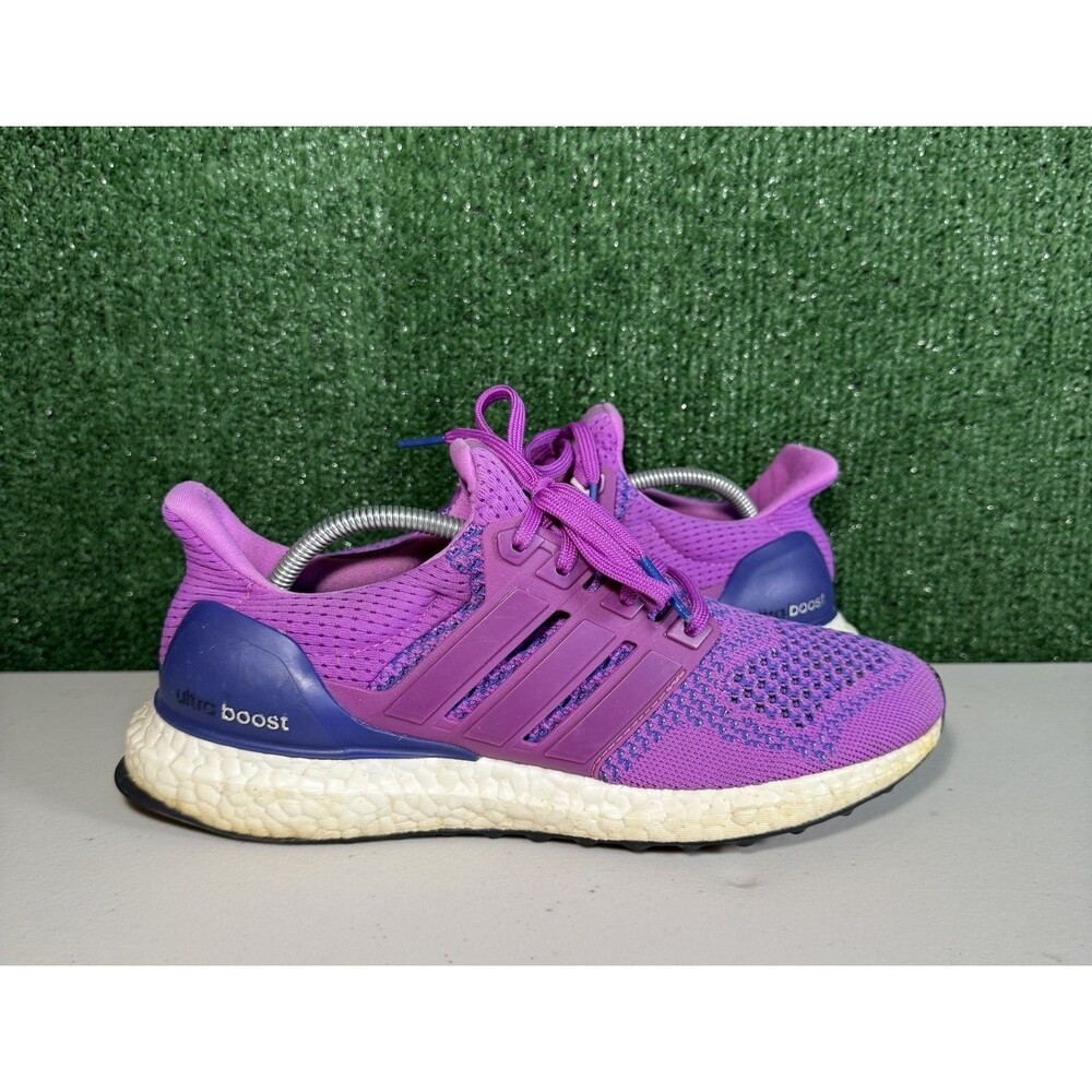 Women's Adidas Ultra Boost 1.0 Primeknit Flash Pink & Purple B34051 Size 8